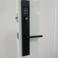 Poignées de porte modernes sans clé avec écran tactile et clavier intelligent pour porte d'entrée, villa familiale