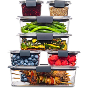 Food Storage Containers BPA Free Airtight Lids Ideal for <b>Lunch</b> Meal Prep Leftovers <b>Set</b> - Product Image 1