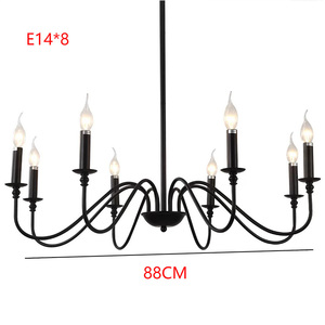 Lámpara de Araña de Hierro Estilo Rústico Americano, Lámpara de Techo Industrial Retro Simple para Restaurante y Dormitorio - Product Image 6