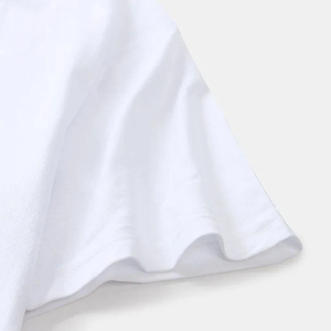 Camiseta de Marca Privada con Hombros Caídos, Corte Recto y Bajo sin Rematar |   Fabricante de Ropa Urbana en Pakistán, Camisetas Cortas para Hombre - Product Image 6