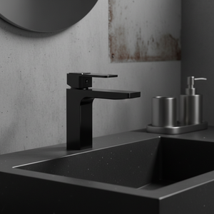 Hot Selling Electric Countertop-mounted <strong>Black</strong> White Brass Single Handle Waterfall Faucet for Bedroom Basin - Product Image 3