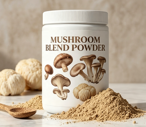 Café en Polvo <span class=keywords><strong>de</strong></span> Marca Privada con Mezcla <span class=keywords><strong>de</strong></span> Hongos Turkey Tail, Maitake, Chaga, Reishi, Lion's Mane y Cordyceps, Envasado al Vacío, Venta al Por Mayor - Product Image 1