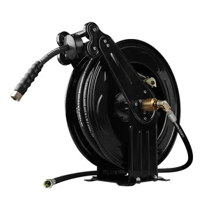 SPS 5000 PSI 50 FT 3/8'' Double Arms Automatic Telescopic High Pressure Hose Reel Pressure Hose Car Washing Equipment