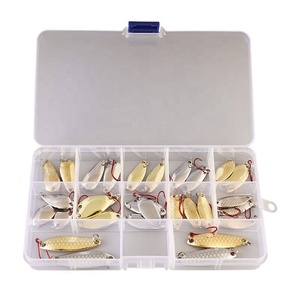 Palmer 30PCS Hộp Thiết lập <span class=keywords><strong>Spinners</strong></span> câu cá lures kim loại muỗng nhiều thông số kỹ thuật câu cá Spinner mồi swimbait Spinner Lure - Product Image 1