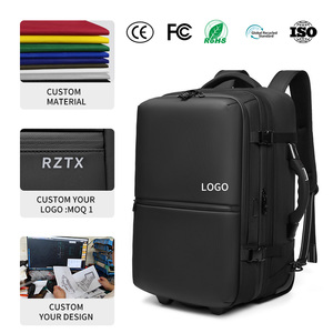 Trolley Bag With Roller Large Capacity Travel Duffel Bag Duffel Bag, Multifunctional <strong>Rolling</strong> <strong>Backpack</strong> Portable Business <strong>Backpack</strong> - Product Image 2