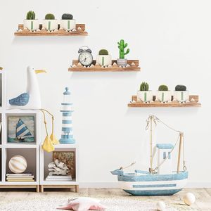 202405 3 étagères flottantes de <span class=keywords><strong>montagne</strong></span> de neige <span class=keywords><strong>livre</strong></span> de pépinière en bois mural rustique en bois pour chambre d'enfants - Product Image 5