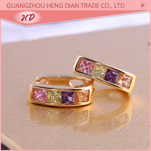 2017 dubai 18 chapado en oro pendiente de joyería de diseños - Product Image 5