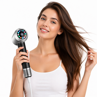 Sèche-cheveux électrique professionnel à commande par application, moteur DC 1600W, ionique haute vitesse, 3 vitesses, compact, séchage, diffusion, coiffage, multi-usage, RV