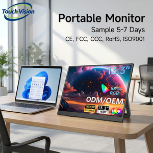 Moniteur <span class=keywords><strong>portable</strong></span> 13,3 pouces 4K 3200x1800, dalle VA, 97% sRGB, HDR10, Type-C, FreeSync, support VESA, cadre ultra-fin - Product Image 1