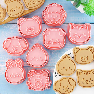 Moldes Galletas Animales, 8 Piezas Cortadores De Galletas De Animales
