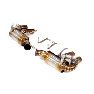 Sistema de Escape Catback OUCHI para Ferrari <span class=keywords><strong>GTC4Lusso</strong></span> V12 6.3L, de Titanio con Válvula y Silenciador, Alto Flujo, Piezas de Rendimiento Automotriz - Product Image 1