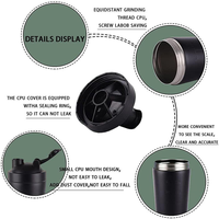 Bouteille shaker à protéines en acier inoxydable isolée de 500 ml avec boule de mélange, réutilisable et portable pour la maison, le bureau et la salle de sport