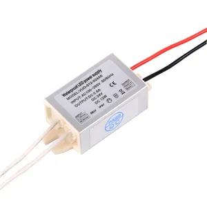 Pilote led étanche ip67 12w 24v, tension constante, ce a passé 3 ans de garantie d'alimentation à découpage