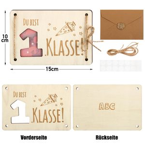 Coffret Cadeau Créatif en Bois 3D avec Tube en Verre pour Carte Cadeau et Argent – Idéal pour Anniversaire, Mariage, Remise de Diplôme, Fête - Product Image 2