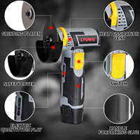 Mini-meuleuse d'angle sans fil 12V sans balais pour bricolage, découpe de métal, meulage et polissage de carreaux, outil électrique d'atelier pour réparations domestiques