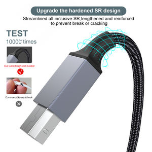 <span class=keywords><strong>Cable</strong></span> de datos de <span class=keywords><strong>impresora</strong></span> USB 2,0 con extensión y adaptador para conectar dispositivos Canon <span class=keywords><strong>HP</strong></span> y Epson - Product Image 3