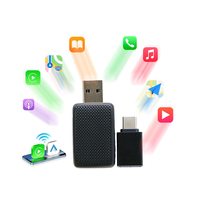 Adaptador Inalámbrico OEM ODM con USB y Tipo-C, Dongle USB para Android Auto y Carplay, 2 en 1, Plug & Play