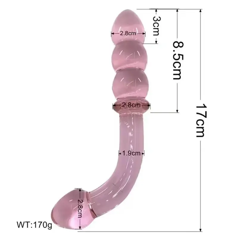 Kadınlar için toptan masaj değnek yüksek kalite cam masaj değnek erkek anal oyuncak