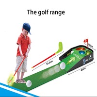 Mini table d'entraînement de balles de golf d'intérieur pour les simulateurs de golf de sports d'enfants avec des effets de lumière sonore