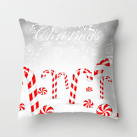 Taie d'oreiller personnalisée Housse de coussin de Noël en velours imprimé décoratif