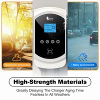 Pour Feyree 22KW Wallbox Chargeur VE 2 Prise de recharge pour voiture électrique Triphasé 32A Stations de recharge murales Support de téléphone stéréo