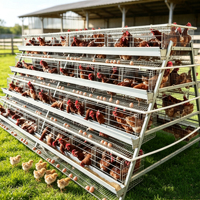 Nouvelles cages à poules pondeuses de grande capacité, écologiques, en acier galvanisé, pour 10000 ou 5000 poules pondeuses, HJ-AC160