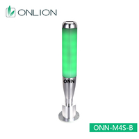 Lampu Menara Sinyal ONN Buatan Pabrik M4S-B Bentuk Baseball Lampu Peringatan 3 Warna RYG dalam 1 Lapisan dengan Buzzer di Atas