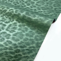 Tissu textile de matériau brut en cuir artificiel bio-sourcé à motif léopard, pour créateur, Noël, sirène