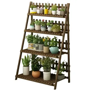 Bloem Rack Plant Stand Multi Houten Planken Display Plank Indoor Outdoor Yard Garden Balkon Multifunctionele Opslag Rack