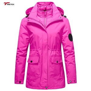 TIMETEX femmes hiver chaud épais mi-longueur Camouflage <span class=keywords><strong>veste</strong></span> coupe-vent <span class=keywords><strong>veste</strong></span> imperméable extérieur alpinisme manteau - Product Image 4