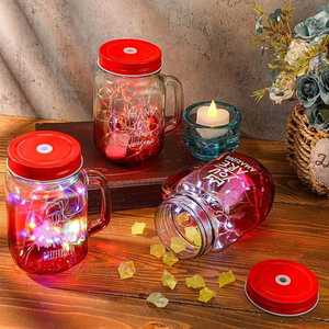 Vente en gros de gobelets en verre personnalisés de 16 oz avec couvercle et paille, idées de cadeaux de Noël inspirants <span class=keywords><strong>pour</strong></span> les collègues - Product Image 4