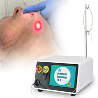 Machine laser endolaser 980nm1470nm pour lifting facial et liposuccion avec fibre radiale 400um 600um