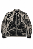 Pull-over en tricot tendance hip-hop en viscose/coton personnalisé, imprimé 3D, col rond, sport, pour hommes, OEM ODM, vente en gros