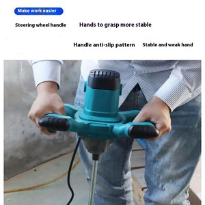220V Industrial <b>Power</b> <b>Tool</b> Ash Machine Mixer Steer Wheel Putty Powder Agitator Bricklayer Paint Pulping Stirring - Product Image 5
