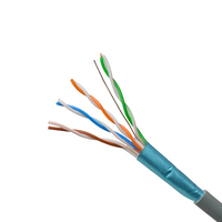 Câble réseau SIPU SP-W5U002 0,5 mm CCA 24AWG FTP Cat5e LAN 305 m (1000 pi) gaine PVC paire torsadée fibre optique OM3