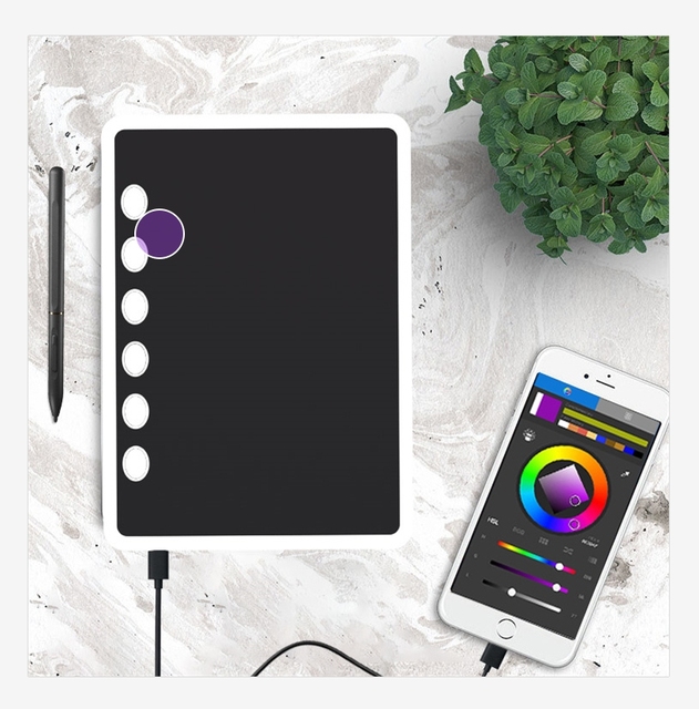 8192 Levels Graphic Tablet Professional 6 Inches Digital Graphic Drawing Tablet Pen Board Graphic Tablet for Computer Laptop