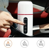 Kingze Tasse chauffante à arrêt automatique personnalisée en acier inoxydable Bouilloire électrique portable USB pour l'eau bouillante