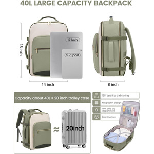 Sac à dos de voyage pour <span class=keywords><strong>avion</strong></span>, sac à bagages extensible, sac de week-end pour affaires - Product Image 5