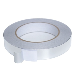 أنبوب معدني فضي لاصق موصل أحادي أو مزدوج الجانب مقاوم للحرارة العالية مقاومة للحرارة أنبوب HAVC من الألومنيوم - Product Image 3