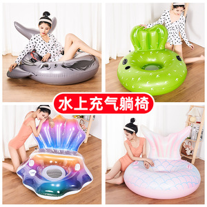 CAMEBUST <b>Inflatable</b> Lounger Owl Avocado Mermaid <b>Floats</b> For Adults Outdoor Pool Use - Product Image 4