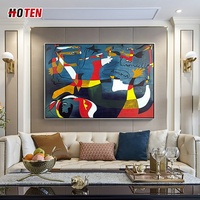 Peinture à l'huile abstraite 'Flying' 100% purement peinte à la main par Milo, toile de paysage pour la décoration du salon, taille personnalisée