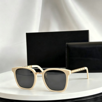 Montures de lunettes de soleil carrées en acétate à monture complète, protection UV %, couleur écaille de tortue, modèle CH0521, unisexe, vente en gros