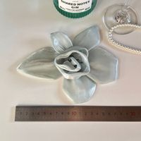 Applique florale 3D en tissu organza, faite main, style vintage, motif soleil et rose, embellissement floral, couleur toutes saisons, 18 cm, pour vêtements, robes, chapeaux