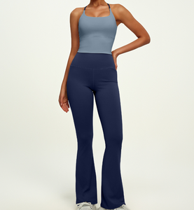 Leggings de Yoga de <span class=keywords><strong>Cintura</strong></span> Alta con Efecto Levanta Glúteos, Estilo Campana hasta la Pantorrilla, Suaves como la Mantequilla, Transpirables, Elásticos en Cuatro Direcciones, de Secado Rápido, <span class=keywords><strong>Cintura</strong></span> Elástica - Product Image 5