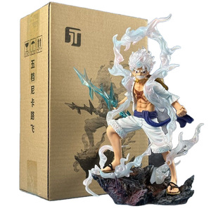 Figurine de personnage de dessin animé Manga <span class=keywords><strong>Nika</strong></span> Luffy Gear 5 de 27 cm LZ 0NE PIECE, statue en PVC, figurine d'anime, jouets - Product Image 1