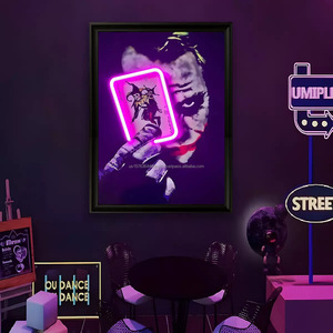 Crown LED picture frame neon indoor hanging <b>wall</b> decoration luminous hanging painting USB powered <b>dimmable</b> PVC ambient <b>light</b> 5V - Product Image 6