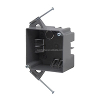 NBKEAO W355R Boîtier d'encastrement poli 3 modules pour interrupteur et prise, bleu, PVC, IP, pour travaux anciens, 152X94X95, Chine