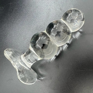 Jouets sexuels anaux YFSJ, ensemble de <span class=keywords><strong>plug</strong></span> anal et de dildo, énorme modèle <span class=keywords><strong>licorne</strong></span> bleue en verre borosilicate transparent, écologique, 11x4cm, OEM pour femmes et hommes - Product Image 5