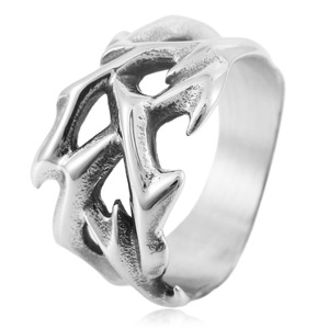 Anillo yunnique Tyrannosaurus Rex para hombre, de acero inoxidable, con forma de animal hueco, joyería de moda punk, regalo, diseño geométrico, color acero - Product Image 1