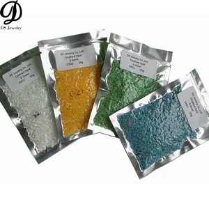 Lab Tumbuh 20G/Tas Opal Sintetis Dihancurkan dan Chip Dalam 78 Warna untuk Tatahan DIY